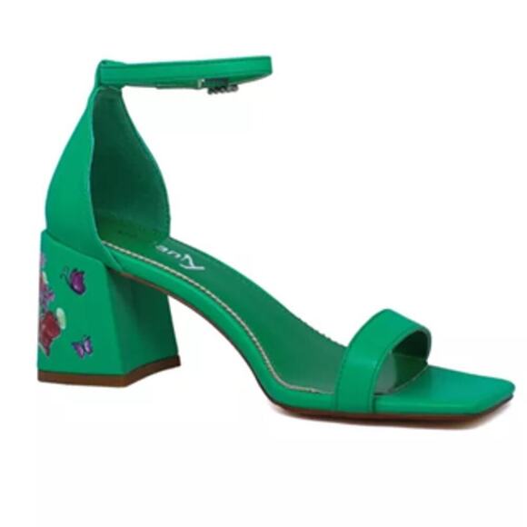 Vivianly Women's Open Toe Ankle Strap Block Chunky Sandals Casual SZ 9 Green - Picture 3 of 6